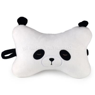 China Massage Custom Massage Cotton Filled Plush Bone Shape Panda Neck Pillow for sale