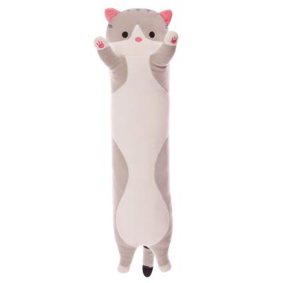 China Cat Plush Hugging Pillow Home Cotton Plush Toy Long Plush Hugging Sleep Decoration Hugging Pillow for sale