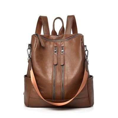 China New Arrival NATIONAL Fashion Women Leather To Backpack Casual Style for sale