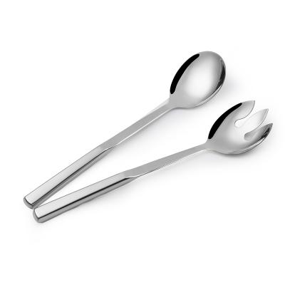 China Home.Restaurant.Bar.Hotel.Wedding Choice 2-Piece Cavity Stainless Steel Handle Salad Serving Utensil Set for sale