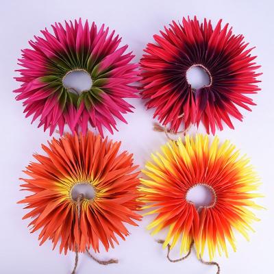 China 11cm Hawaiian Artificial Silk Bird Of Paradise Sunflower Hair Braid Hawaiian Dance Party Flower 4colors Festival Performance Decoration Foam Flower Hair Clip for sale