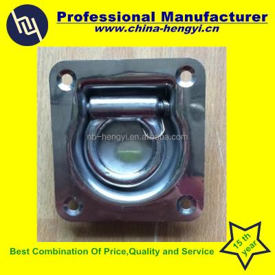 China Stainless And Carbon Steel Recessed Pull D Ring For Trailer And Truck for sale