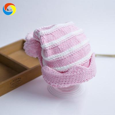 China COMMON Pompom Winter Hats Baby Beanies And Girl Kitted Hat for sale