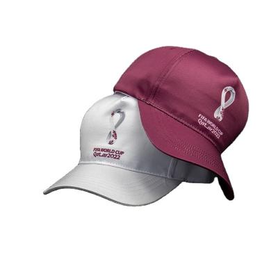 China 2020 Qatar Football Hat 5 Panel Baseball Dad Hat COMMON GROUND Soccer Game Hat for sale