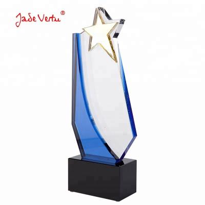 China China Star Shape Crystal Trophy Awards Custom Crystal Trophy Prize Awards Gifts Souvenirs for sale