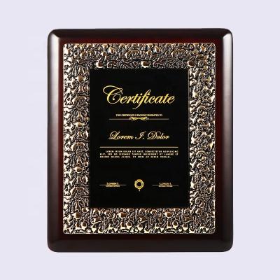 China China New Style Wood Plaque Black Crystal Award Plaque for sale