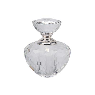 China Wholesale Custom Logo Crystal Clear Perfume Bottle Gift Crystal Perfume Bottle for sale