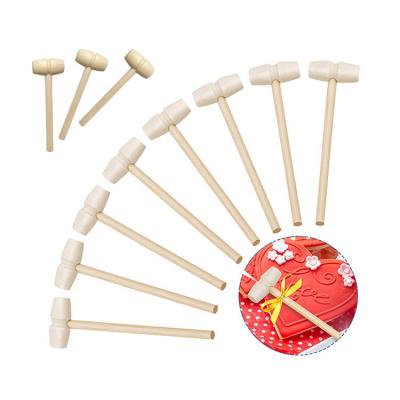 China Europe Small Mini Wooden Mallet Hammer Pets Toys & Accessories Wooden Crafts Harden Tools Crab Smith Chasing Hammer For Chocolate for sale