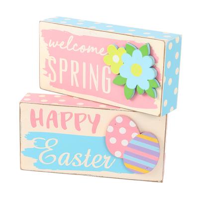 China Promotional Gift Cheap Table Decoration Easter Open Modern MDF Decor Easter Office Decor Easter Desk Decor for sale