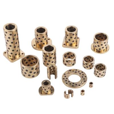 China Cam Slide Bearings | Bronze Bushing With Graphite Plugs Guide Die Bushes for sale