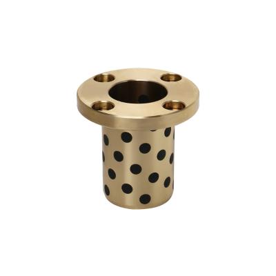 China Low Friction C86300 Graphite Bronze Bearing SPW/JTW/SBW Cylindrical Flange Bush for Heavy Duty for sale