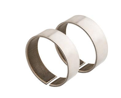 China Woven Glide Bushing Sliding Bearings Bore Size | Coiled Stainless Steel Fabric Self-Lubricating Bearings /Kevlar for sale