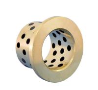 China Brass High Strength Flange Embedded Graphite Plugged Bushings Mating Housing Shaft Tolerance for sale