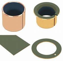 China Precision Parts Sintered Tin Lead Bronze Alloy Bimetal Steel Bushings Split Joint Flanged for sale