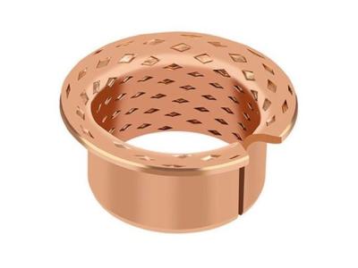 China Phosphor Tin Bronze Flange Collar Wrapped Bronze Bushings Diamond Shaped Cusn8 Material H7 for sale