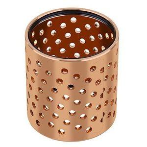 China Grease Oil Hole Wrapped Bronze Bearings CuSn8 DIN 17662 FB092 Heavy Load for sale