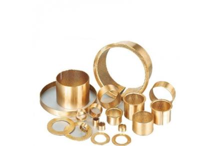 China DIN 1494 Plain CuSn8 Self Lubricating Bronze Bushings 160-165-60mm Perforated for sale