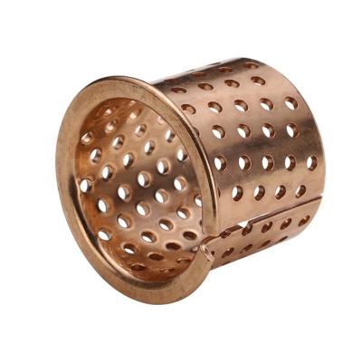 China PRMF 202316 Wrapped Bronze Flanged Bushing CuSn8 High Load for sale