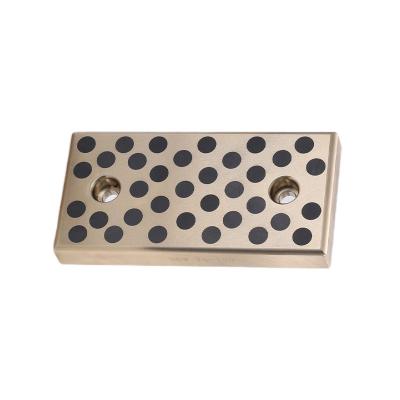 China Metric Oilless Wear Plate Graphite Plugged Bronze for sale