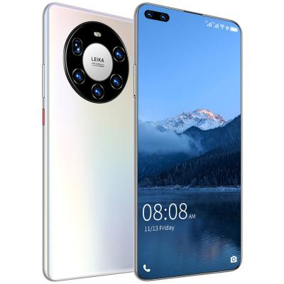 China Dual SIM Card Hot Selling Mate 40 Pro+ Face Fingerprint Unlock Full Display Android Mobile Phone 10.0 Smart Mobile Phone for sale