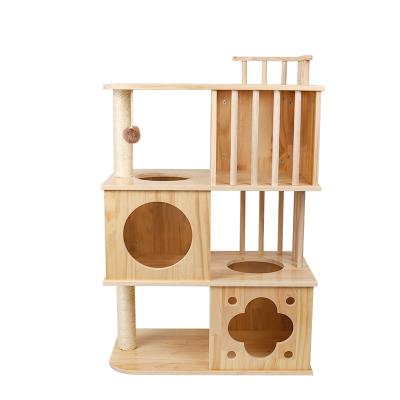 China Supplier High Sustainable Design Nice Cat Tree Tower Cat Liner Tree From China for sale