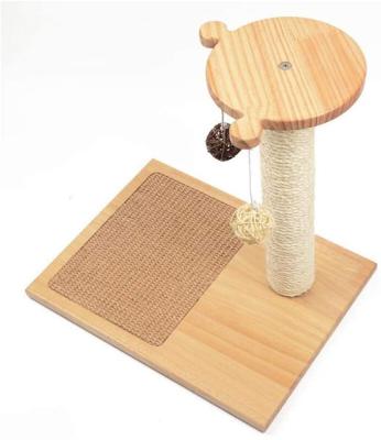 China Solid Wood Cat Scratching Board Viable Frame Cat Scratching Post Cat Climbing for sale