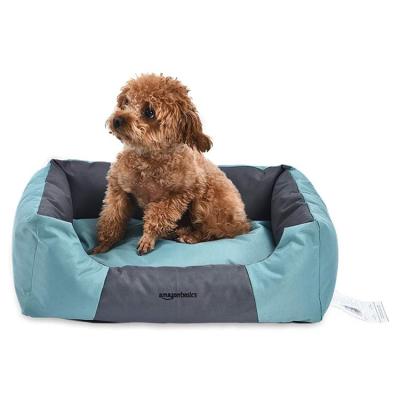 China Comfortable Washable Pet Bed Rectangular Water Resistant Pet Travel Rectangular Customized Dog Bed for sale