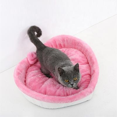 China Wholesale High Quality Cheap Heart-shaped Bed Accessory Dog Pet Product Pet Travel Design Soft Bed for sale