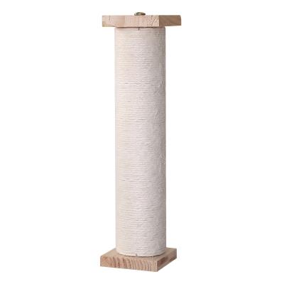 China Viable Wholesale Sisal Cat Scratching Wooden Post Cat Cage Cat Scratching Toy for sale