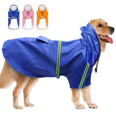 China Viable Manufacturer Wholesale Waterproof Pet Raining Jacket Dog Portable Raincoat Big Small for sale