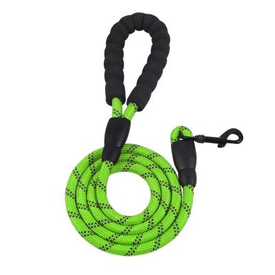 China 2021 Nylon Braided Pet Lead Rope Collar Leash Large Dog Rope Viable Warm Dog Chain With Collar for sale