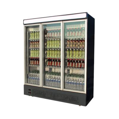 China Single-Temperature Custom 3 Door Commercial Fridge Cold Drinks Beer Fridge for sale