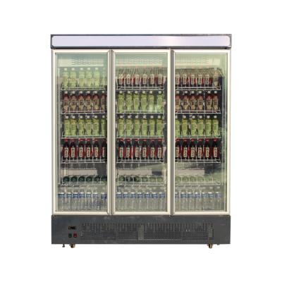 China Single-Temperature Door Beverage Cooler Display Fridge for Budweiser Custom 3 Sided ISO Single-Sided Glass Single-Temperature for sale