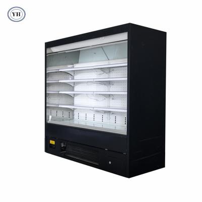 China Custom Single-temperature Commercial Open Display Showcase Supermarket Refrigerator Display Cooler Manufacturers For Sale Ce for sale