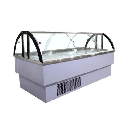 China Single-temperature Custom Deli and Counter Fresh Food Refriger Display Meat Showcase Cooler for sale