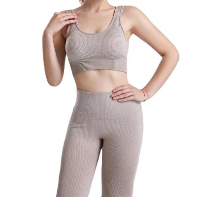 China 2022 New ACTIVE STRETCH Fashion Workout Sports Yoga Ladies Set High Elastic Sports Wear Yoga Set Wholesale for sale