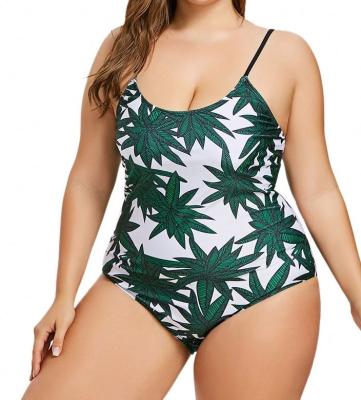 China New style popular plus size bikini high waist swimwear bottom sheet printed swimsuit swimwear for women for sale