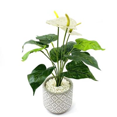 China Manufacturer Wholesale Artificial Plastic modern china factory with pot home decoration for sale