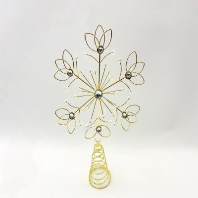 China Iron IRON CABLE SNOWFLAKE / GEM TREE TOPPER for sale