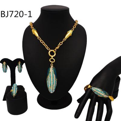 China 2019 Hot Sale Ethiopian Jewelry Set Latest Charm Design Plated High Quality BJ720-1 for sale