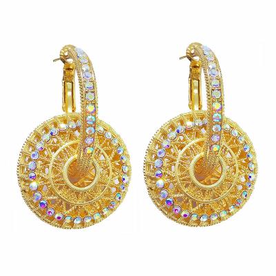 China Romantic Jewelry For Women Earrings Brazilian Jewelry Wedding Crystal Earrings Wholesale for sale