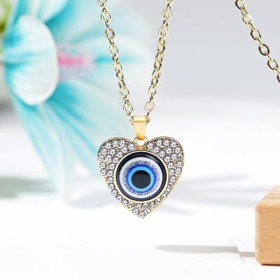 China FASHIONABLE GDJWRI Angel Pendant Necklace Multilevel Demon Eye Necklace for sale