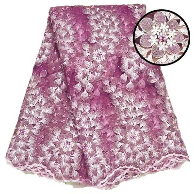 China Last design style viable high quality luxury french lace fabric part SH004 wholesale price for sale