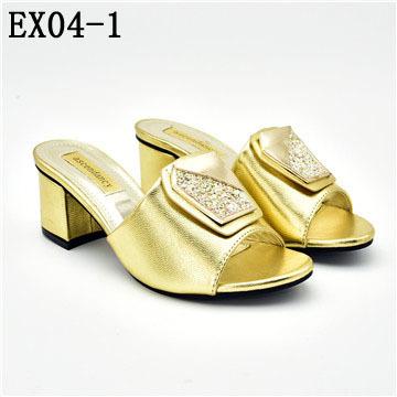 China 2019 Italian Style Matching Shoes Anti-slippery And Bag Set Fashion Flats Shoes EX04 for sale