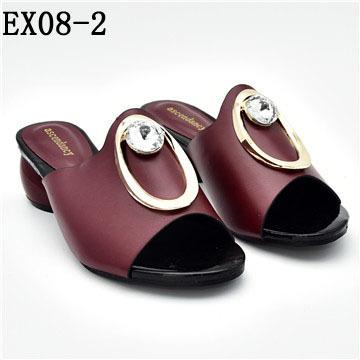 China 2019 Anti-slippery Italian style fashion matching shoes and bag flats hot sale shoes EX08 for sale