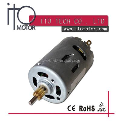 China 385 12v dc carbon brush drip proof motor / rs-385 high rpm dc motor / 12v high rpm dc electric motor for sale