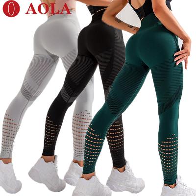 China 2020 Hot Selling ACTIVE STRETCH AOLA Pastel Single Workout Plus Size High Waisted Leggings For Women for sale