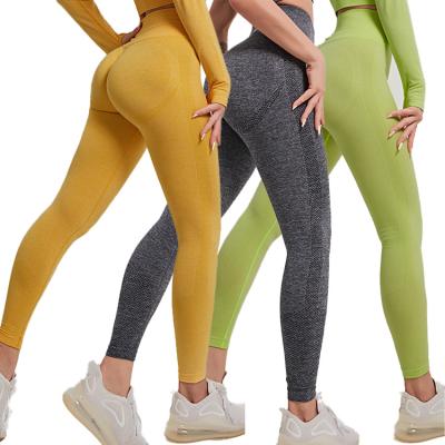 China AOLA Breathable For Crac Waist Fitness Workout Waisted Gaiters! crack! Women's Butt Lift Seamless High Yoga Gym for sale