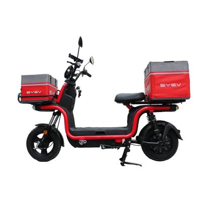 China Cheap delivery hot sale electric scooter fat tire standard type pizza with two big boxes e bike motorcycle for sale