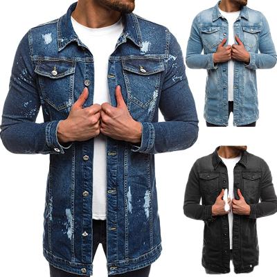 China Breathable Ready To Ship Denim Jacket For Men Stylish Manufacturer OEM Custom Men's Denim Jacket for sale